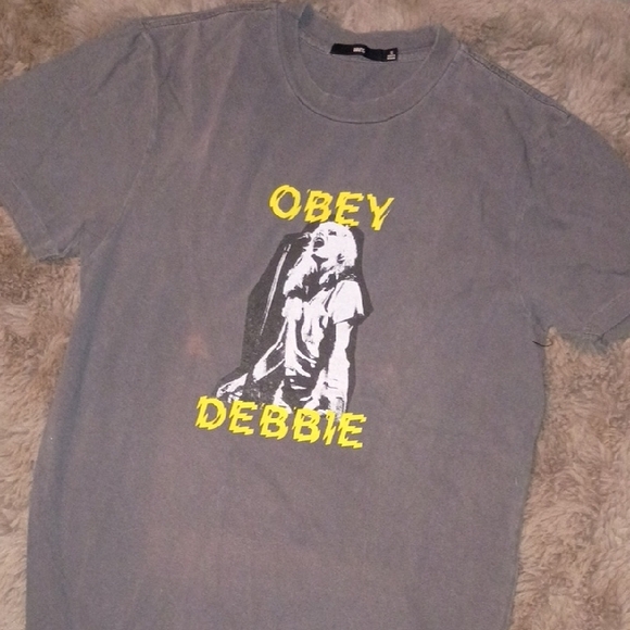 Obey Other - Obey Gray T-Shirt with Yellow Graphic